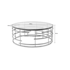 Table basse Jupiter doré Ø100cm