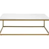 Table basse Key West doré 120x60cm