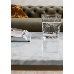 Table basse Key West doré 120x60cm