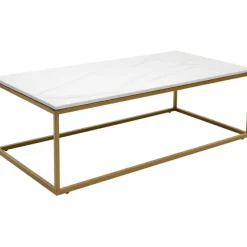 Table basse Key West doré 120x60cm