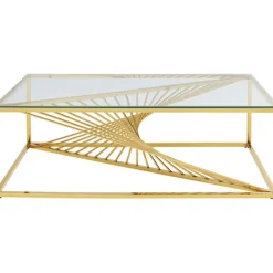 Table basse Laser doré 120x60cm