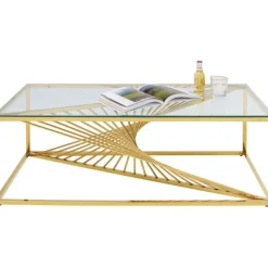 Table basse Laser doré 120x60cm