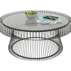 Table basse Lisboa noir Ø86cm