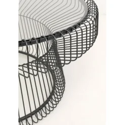 Table basse Lisboa noir Ø86cm