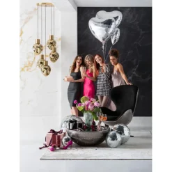 Table basse Lounge noir Graphite Ø83cm