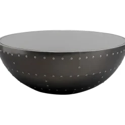 Table basse Lounge noir Graphite Ø83cm