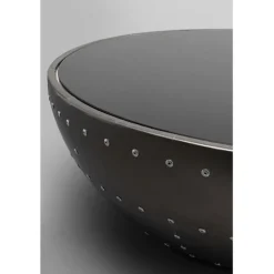 Table basse Lounge noir Graphite Ø83cm