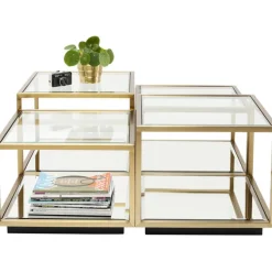 Table basse Luigi doré (jeu de 4)