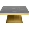 Table basse Miler doré 80x80cm