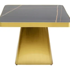 Table basse Miler doré 80x80cm