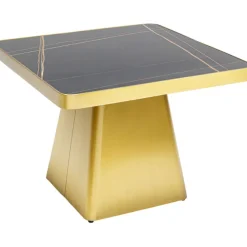 Table basse Miler doré 80x80cm