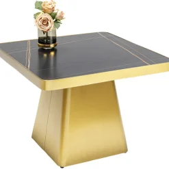 Table basse Miler doré 80x80cm