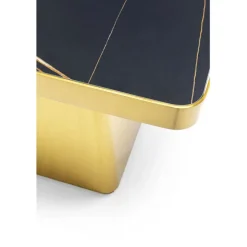 Table basse Miler doré 80x80cm