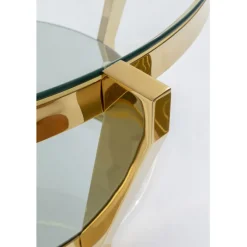 Table basse Monocolo doré Ø90cm