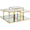 Table basse Orion doré (4/set)