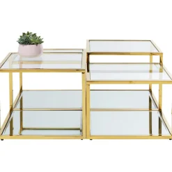Table basse Orion doré (4/set)