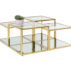 Table basse Orion doré (4/set)