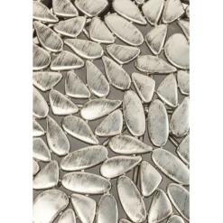 Table basse Pebbles Deluxe argenté (jeu de 2)