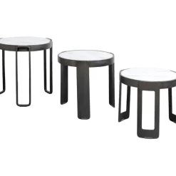Table basse Perelli noir (3/set)
