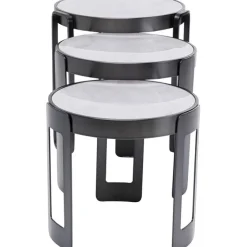Table basse Perelli noir (3/set)
