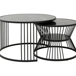 Table basse Roma noir (2/set)