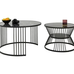 Table basse Roma noir (2/set)