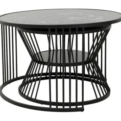 Table basse Roma noir (2/set)