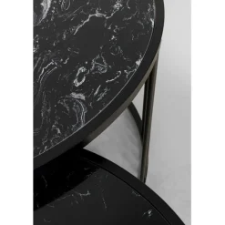 Table basse Roma noir (2/set)