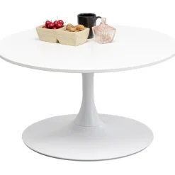 Table basse Schickeria blanc Ø80cm