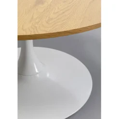 Table basse Schickeria Chêne blanc Ø80cm