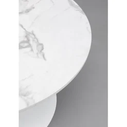 Table basse Schickeria Marbre blanc Ø80cm