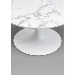Table basse Schickeria Marbre blanc Ø80cm