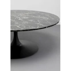 Table basse Schickeria Marbre noir Ø110cm