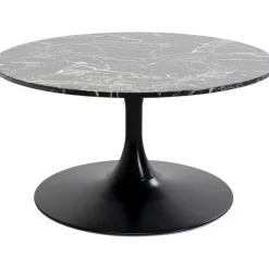 Table basse Schickeria Marbre noir Ø80cm