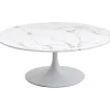 Table basse Schickeria Marbre blanc Ø110cm