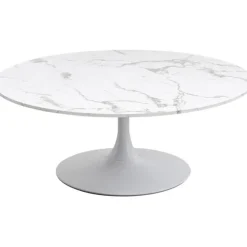 Table basse Schickeria Marbre blanc Ø110cm