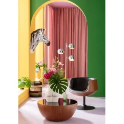 Table basse Tear Drops noyer Ø80cm
