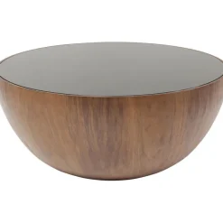 Table basse Tear Drops noyer Ø80cm