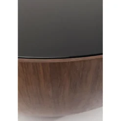 Table basse Tear Drops noyer Ø80cm