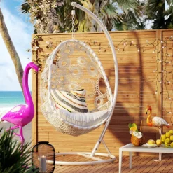 Table basse Tiki blanc