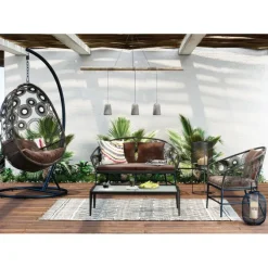 Table basse Tiki noir