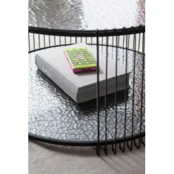 Table basse Wire Double Bubble Noir (2/Set)