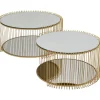 Table basse Wire Double laiton (2/Set)
