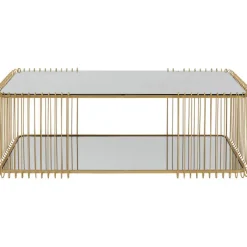Table basse Wire Double laiton 120x60cm