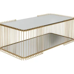 Table basse Wire Double laiton 120x60cm