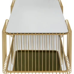 Table basse Wire Double laiton 120x60cm