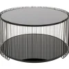Table basse Wire Double noir Ø80cm