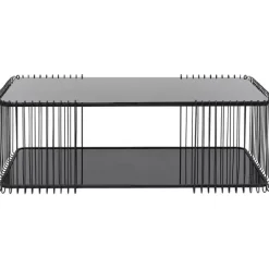 Table basse Wire Double noir 120x60cm
