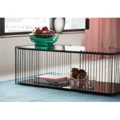 Table basse Wire Double noir 120x60cm
