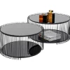 Table basse Wire Double noir (2/Set)